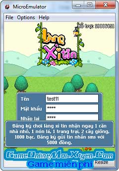 Game Lang Xi Tin Online